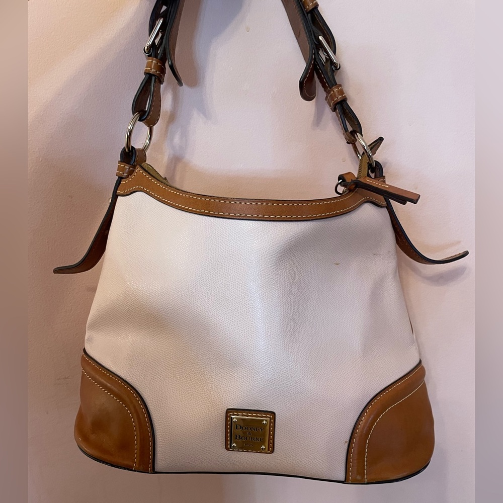 Dooney & Bourke Wexford Leather Hobo Shoulder Bag with matching clutch/wallet